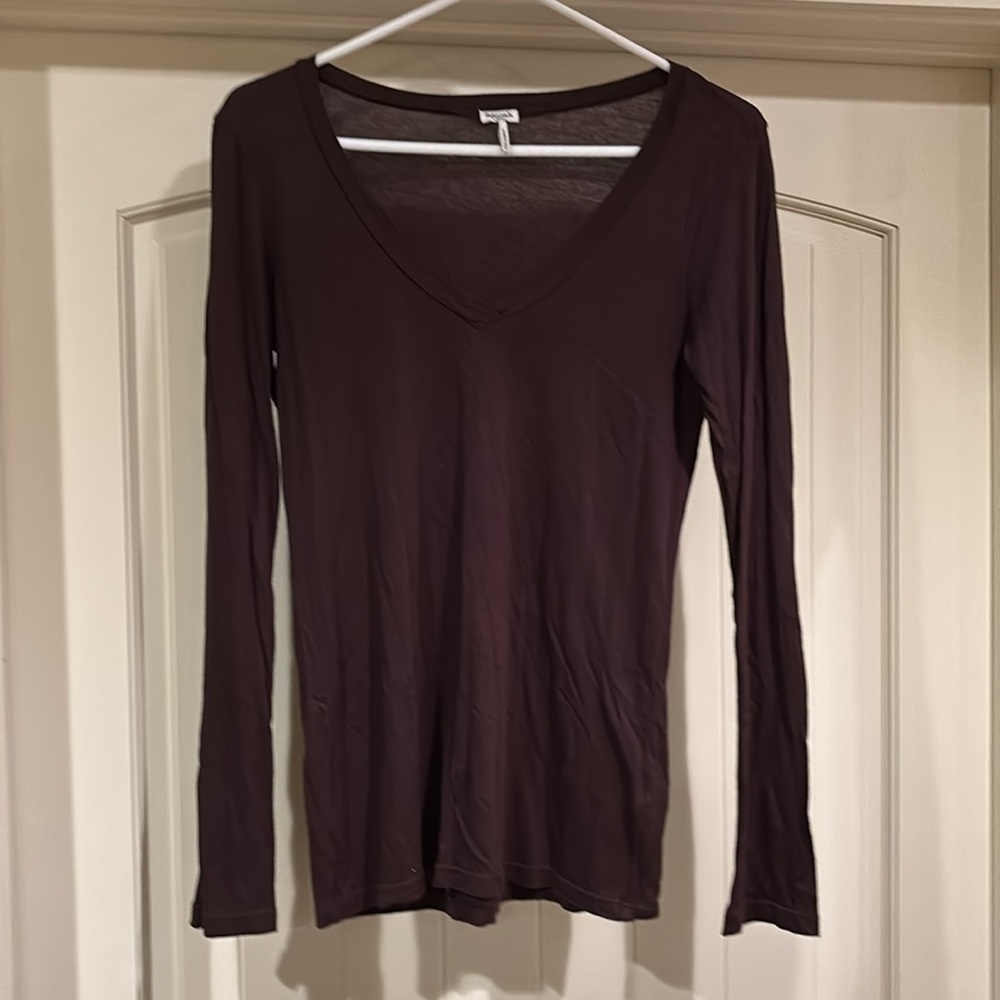 Splendid Extra Small Brown Tee